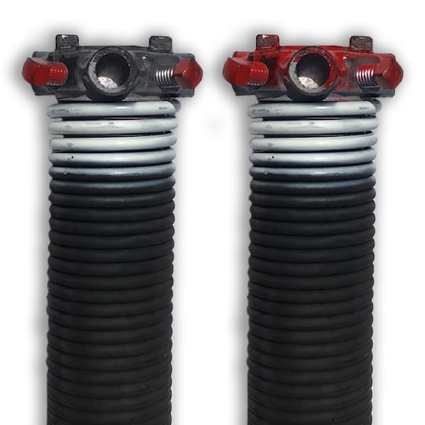 Dura-Lift Torsion Springs White Left & Right Wound Pair Sectional Garage Doors DLTW231B - main
